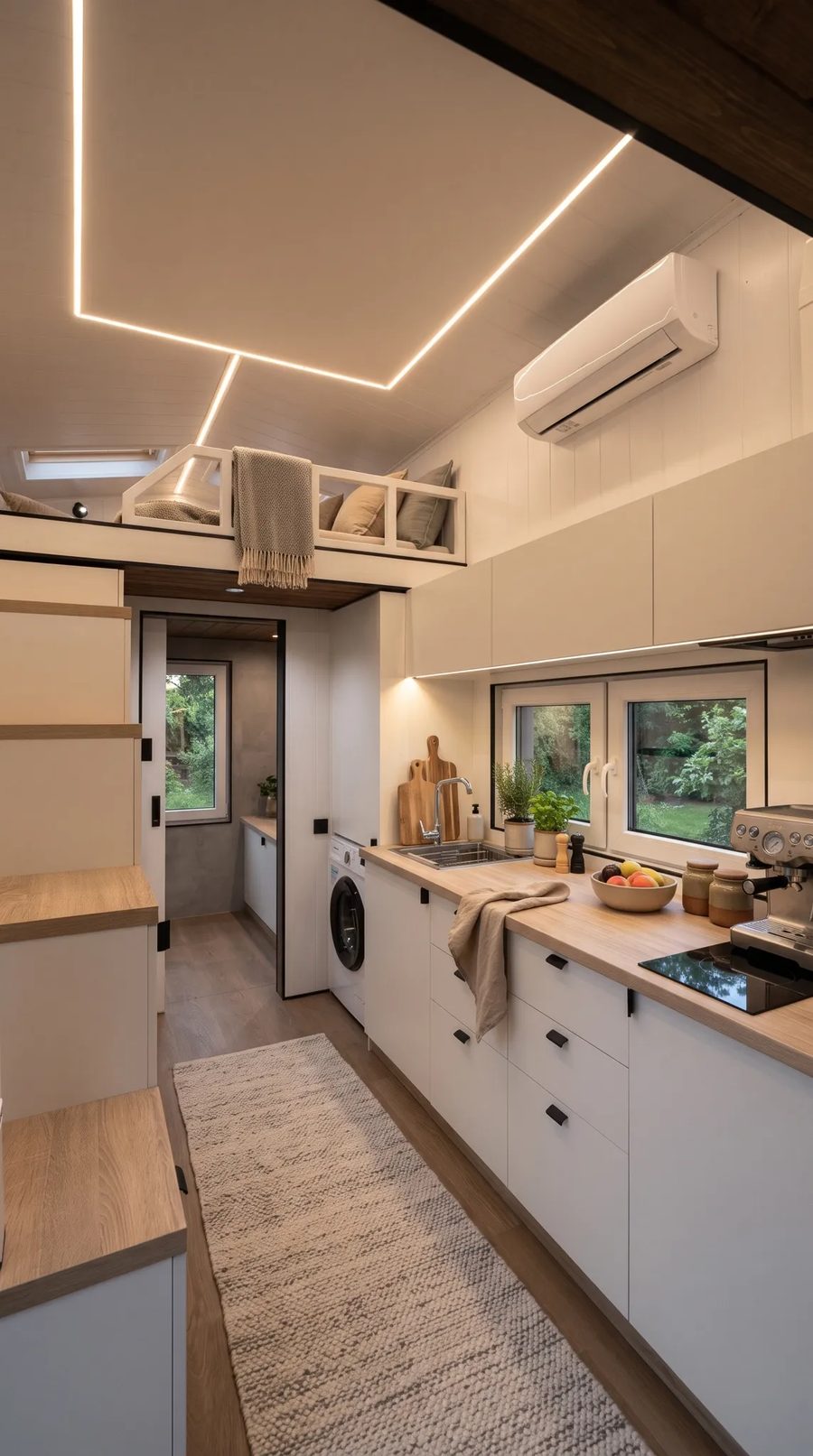 Double-height kitchen