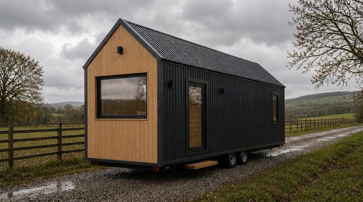 Quintillio Snowdonia — tiny house UK with pitched roof